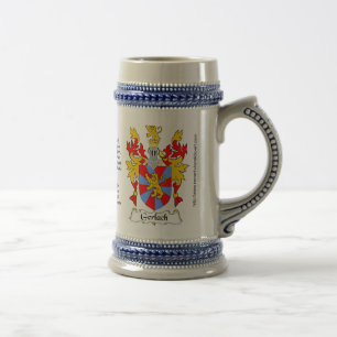 Gerlach Familienwappen Stein Bierglas