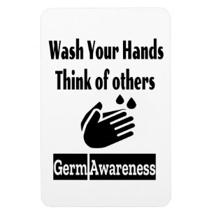 Germ Awareness 4"x6" Foto Magnet