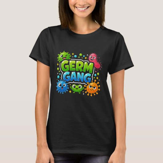 GERM GANG Bakterien Tee Design (Vorderseite)