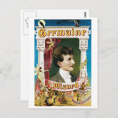 Germaine The Wizard ~ Magician Vintag Magic Act Postkarte (Vorne/Hinten)