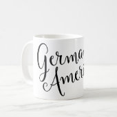 German American Entwined Hearts Kaffeetasse (Vorderseite Links)
