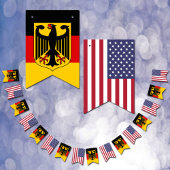 German American Flags, Party Banner Deutschland/US
