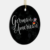German American Hearts Christmas Tree Ornament (Rechts)