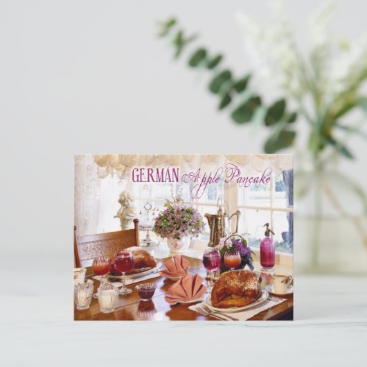 German Apple Pancakes Postkarte (Stehend Vorderseite)