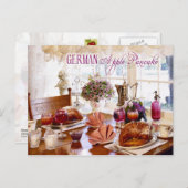 German Apple Pancakes Postkarte (Vorne/Hinten)