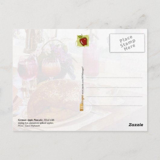 German Apple Pancakes Postkarte (Rückseite)