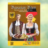 German Bavarian Restaurants Food Lovers Fensteraufkleber (Blatt 3)