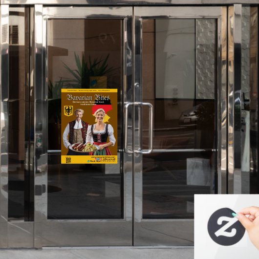 German Bavarian Restaurants Food Lovers Fensteraufkleber (Büro Tür)