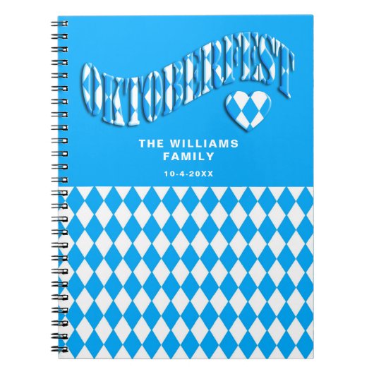 German Beer Festival Individuelle Name Oktoberfest Notizblock (Vorderseite)