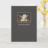 German Beileid Guardian Angel Karte (Gelbe Blume)