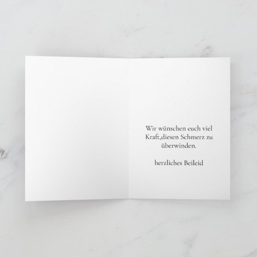 German Beileid Sunlight Moskito Karte (Innenseite)