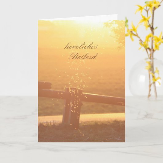 German Beileid Sunlight Moskito Karte (Gelbe Blume)