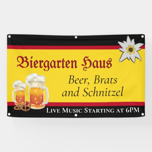 German Biergarten 2 Werbebanner Banner (Horizontal)