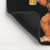 German Bigfoot Sasquatch Beer Lederhose Funny _1 Mousepad (Ecke)