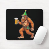 German Bigfoot Sasquatch Beer Lederhose Funny _1 Mousepad (Mit Mouse)