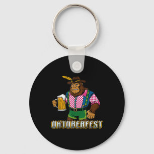 German Bigfoot Sasquatch Beer Lederhose Funny _2 Schlüsselanhänger