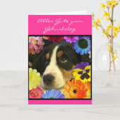 German: Birthday- Geburtstag Karte (Gelbe Blume)