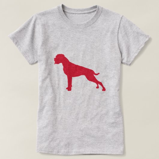 German Boxer Dog Centre Moderner T - Shirt (Design vorne)