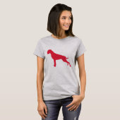 German Boxer Dog Centre Moderner T - Shirt (Vorne ganz)