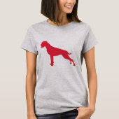 German Boxer Dog Centre Moderner T - Shirt (Vorderseite)