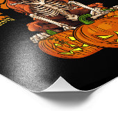 German Boxer Dog Halloween Fotodruck (Ecke)