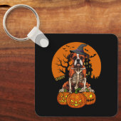 German Boxer Dog Halloween Schlüsselanhänger (Vorderseite)