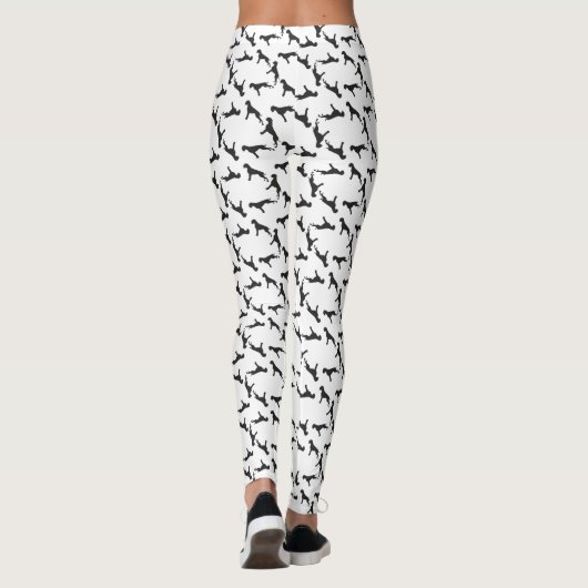 German Boxer Dog Leggings (Rückseite)