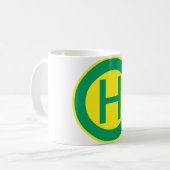 German Bus and Tram Stop sign Haltestelle Kaffeetasse (Vorderseite Links)