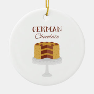 German Chocolate Cake Keramik Ornament