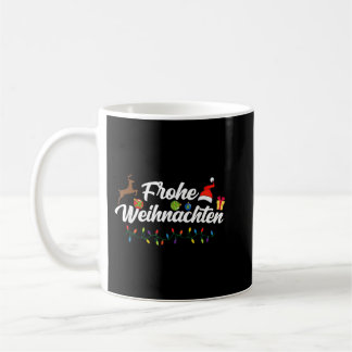 German Christmas Frohe Weihnachten Kaffeetasse