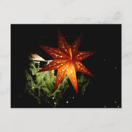 German Christmas Market Star Feiertagspostkarte