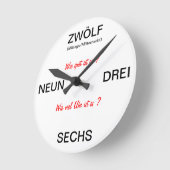 GERMAN CLOCK - ZAGOOO RUNDE WANDUHR (Winkel)