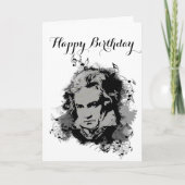German Composer Beethoven classical music Birthday Karte (Vorderseite)