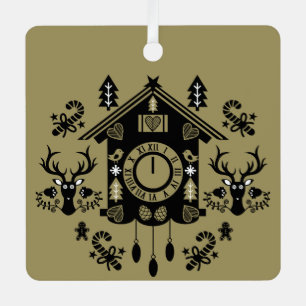 German Cucko Clock Weihnachten Ornament Aus Metall