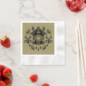 German Cucko Clock Weihnachten Serviette (Beispiel)