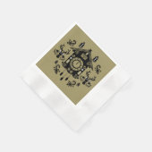 German Cucko Clock Weihnachten Serviette (Ecke)