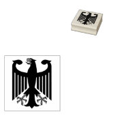 German/Deutschland Federation black eagle Gummistempel (Stempel)