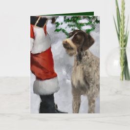 German Drahthaar Pointer Christmas Geschenke Feiertagskarte