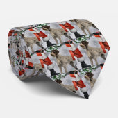 German Drahthaar Pointer Christmas Geschenke Krawatte (Gerollt)