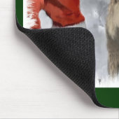 German Drahthaar Pointer Christmas Geschenke Mousepad (Ecke)