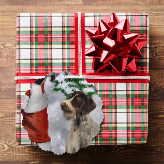 German Drahthaar Pointer Christmas Geschenke Ornament Karte (Insitu (Geschenk))