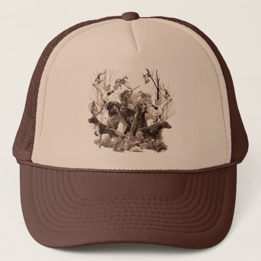 German Drahthaar Pointer Trucker Hat Truckerkappe (Vorderseite)