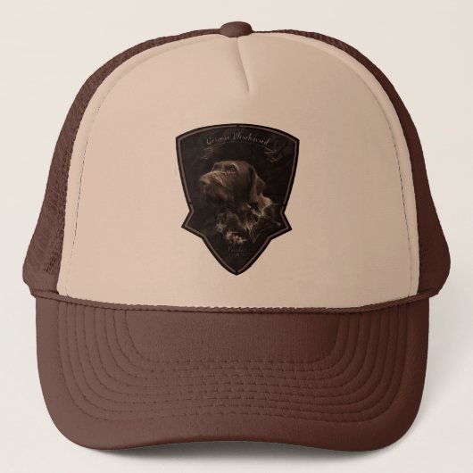 German Drahthaar Pointer Trucker Hat Truckerkappe (Vorderseite)