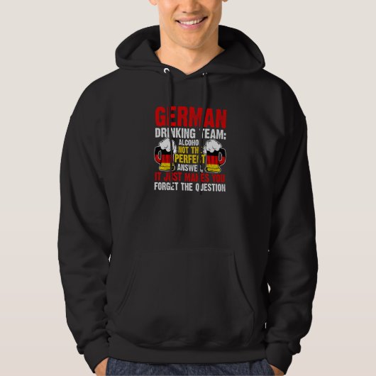 German drinking team alcohol Germany drinking team Hoodie (Vorderseite)