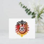 German Eagle Germany Soccer Abzeichen Postkarte (Stehend Vorderseite)