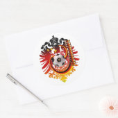 German Eagle Germany Soccer Abzeichen Runder Aufkleber (Umschlag)