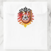 German Eagle Germany Soccer Abzeichen Runder Aufkleber (Tasche)