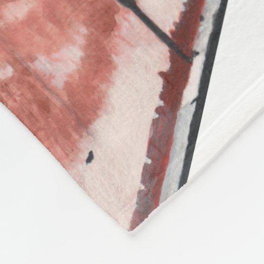 German Elf Berlin Shopping Fantasy Art Blanka Fleecedecke (Ecke)