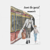 German Elf Berlin Shopping Fantasy Art Blanka Fleecedecke (Vorderseite)