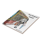 German Elf Berlin Shopping Fantasy Keramik Tile Fliese (Seite)